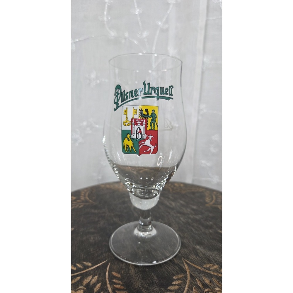 Vintage Pilsner Urqueli Logo Crest Beer Glass 0.3 L Beir Muller Single
